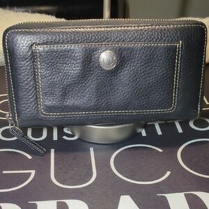 Chelsea Coach Leather Zip- Around Accordian Wallet NOW ONLY $999